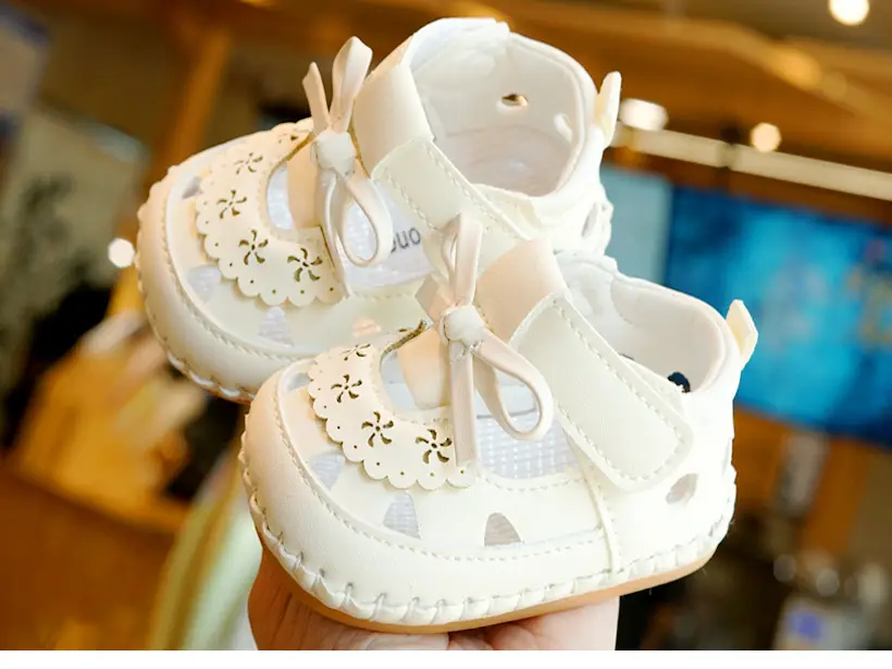 Pink Bow Baby Sandals for Girls 0-1 Years — feature 4