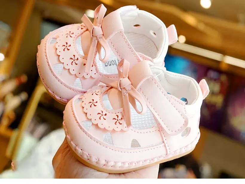 Pink Bow Baby Sandals for Girls 0-1 Years — feature 7