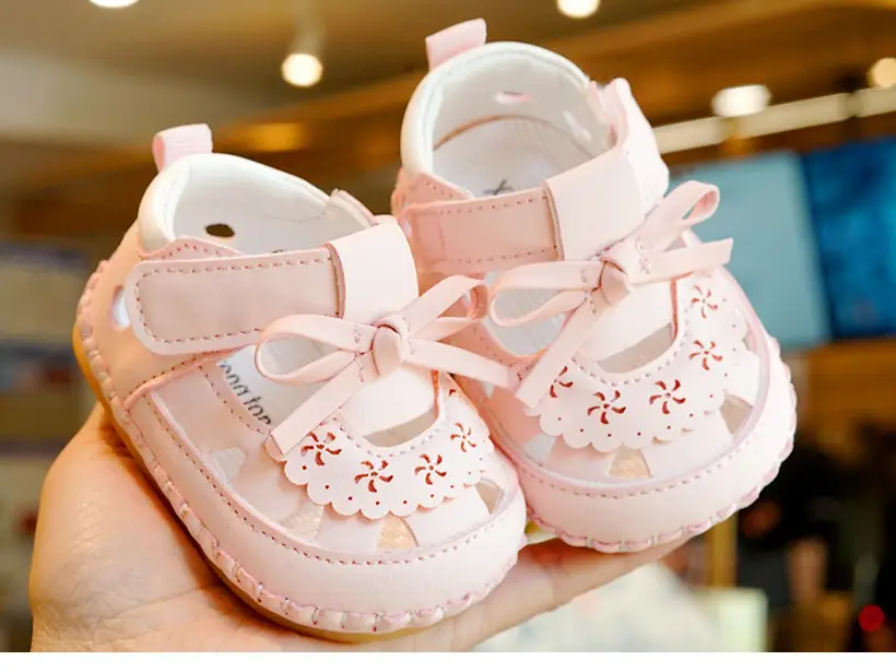 Pink Bow Baby Sandals for Girls 0-1 Years — feature 8