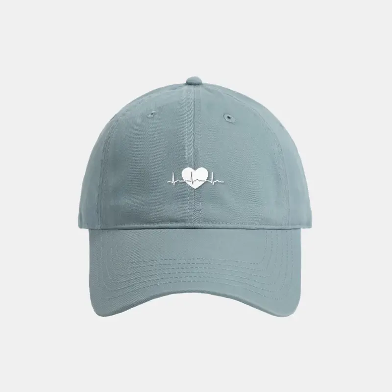 Light Blue Embroidered Baseball Cap Large for Men Women