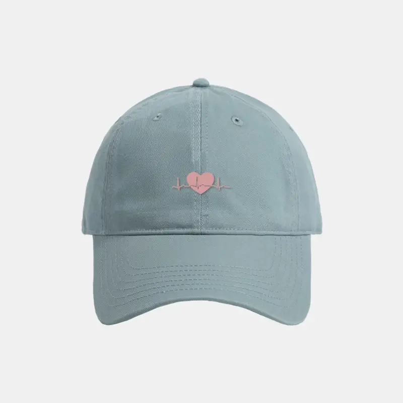 Light Blue Embroidered Baseball Cap Large for Men Women