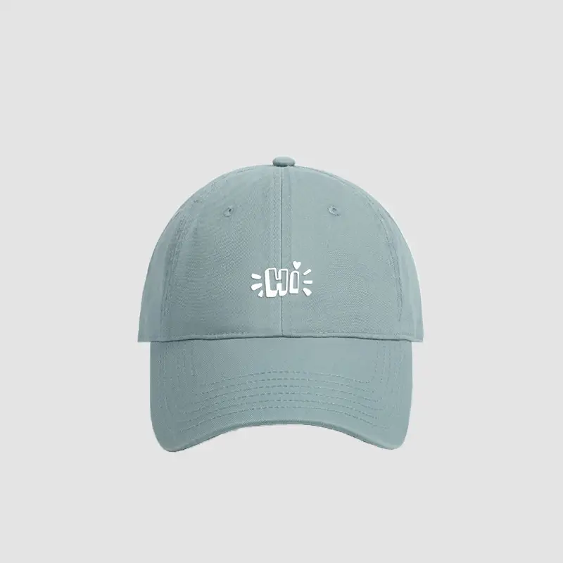 Light Blue Embroidered Baseball Cap Large for Men Women