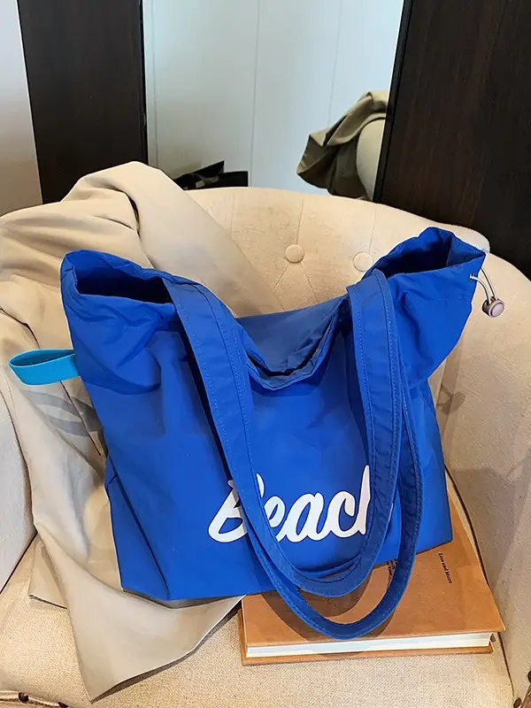 Blue Canvas Lazy Style Shoulder Bag Women 2025 - Image 10