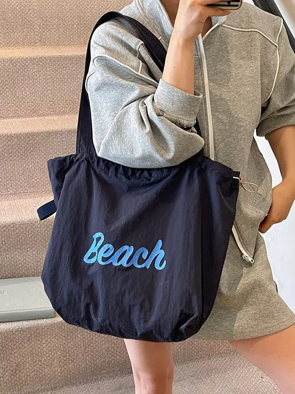 Blue Canvas Lazy Style Shoulder Bag Women 2025 - Image 11