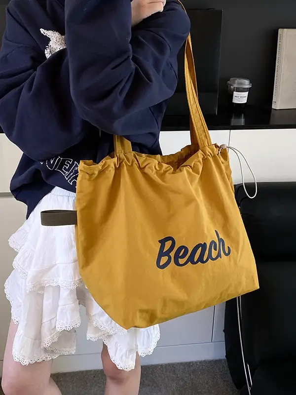 Blue Canvas Lazy Style Shoulder Bag Women 2025 - Image 12