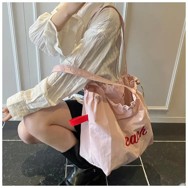 Blue Canvas Lazy Style Shoulder Bag Women 2025 — feature 13