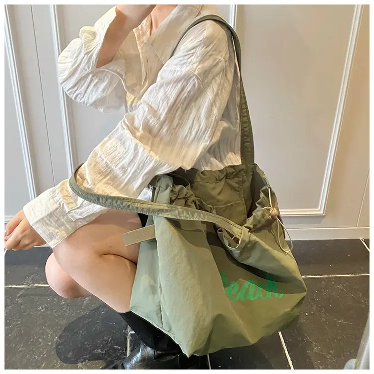 Blue Canvas Lazy Style Shoulder Bag Women 2025 — feature 19