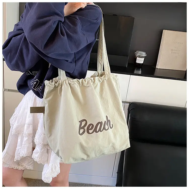 Blue Canvas Lazy Style Shoulder Bag Women 2025 — feature 23