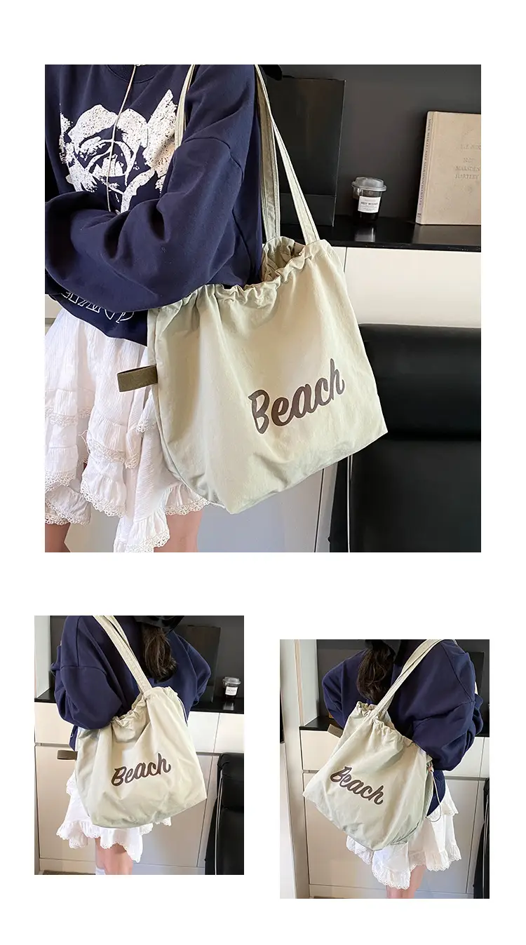 Blue Canvas Lazy Style Shoulder Bag Women 2025 — feature 37
