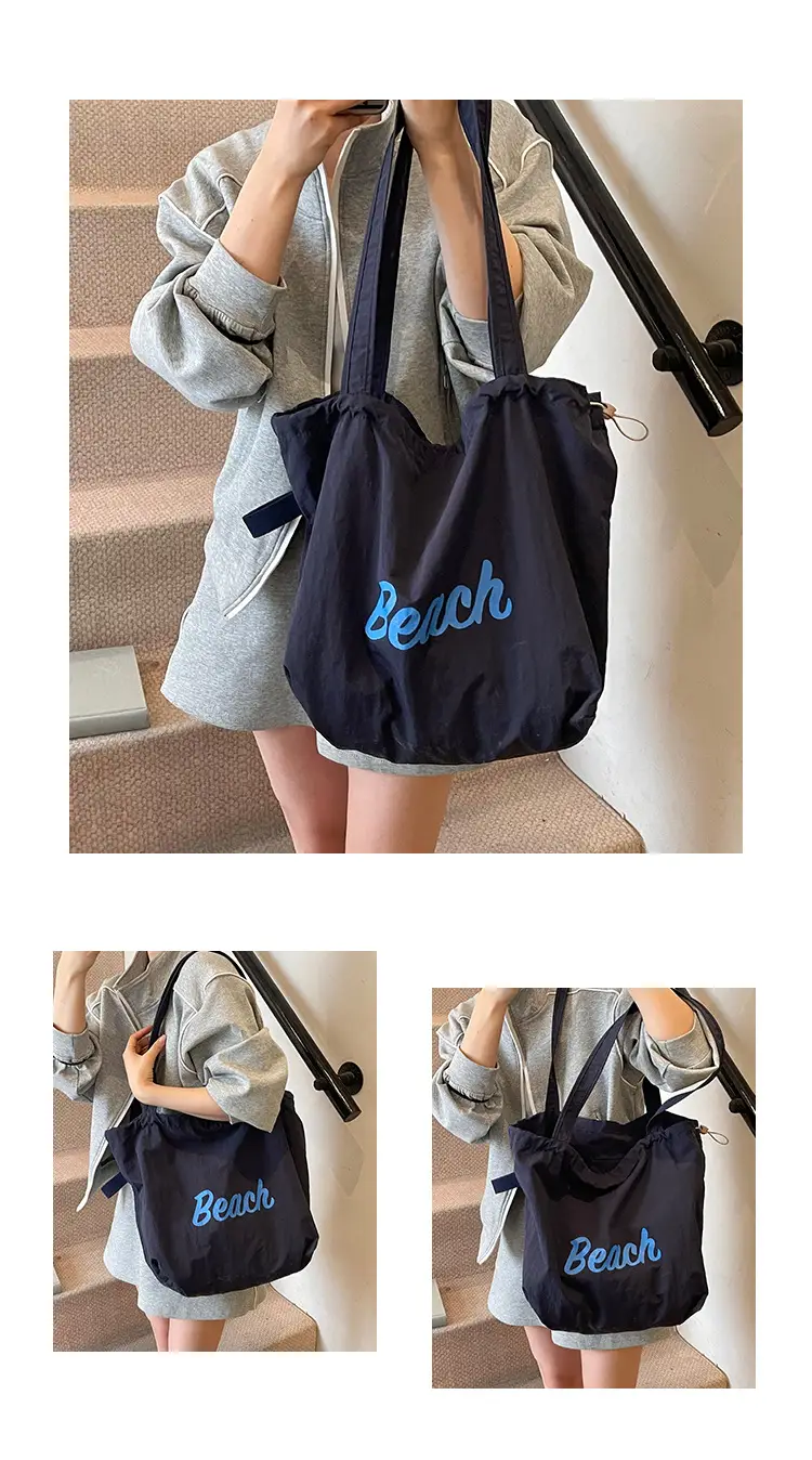 Blue Canvas Lazy Style Shoulder Bag Women 2025 — feature 39