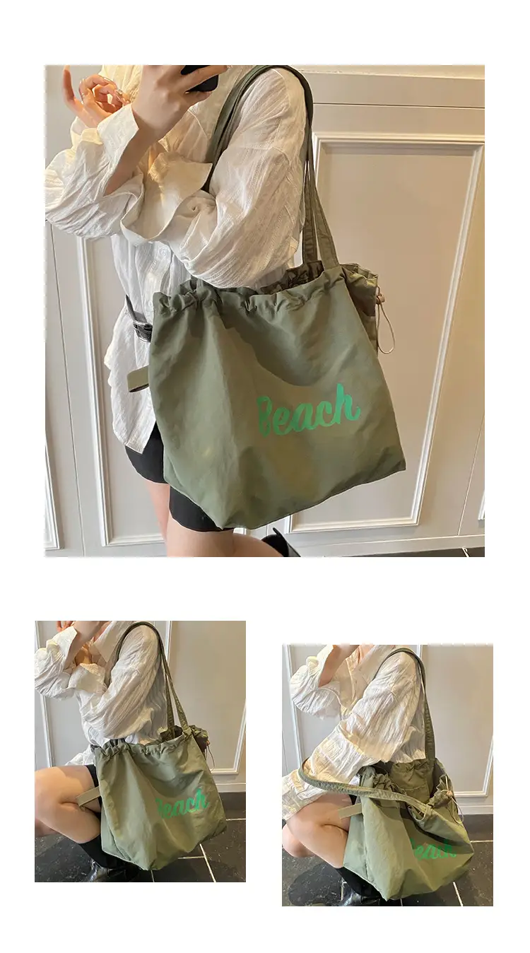 Blue Canvas Lazy Style Shoulder Bag Women 2025 — feature 40