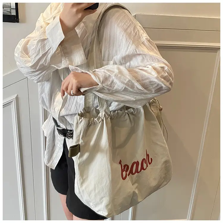 Blue Canvas Lazy Style Shoulder Bag Women 2025 — feature 9