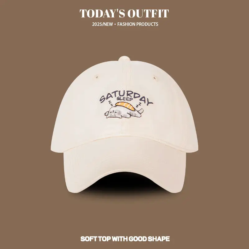 New Kitten Embroidered Baseball Cap for Women - Image 2