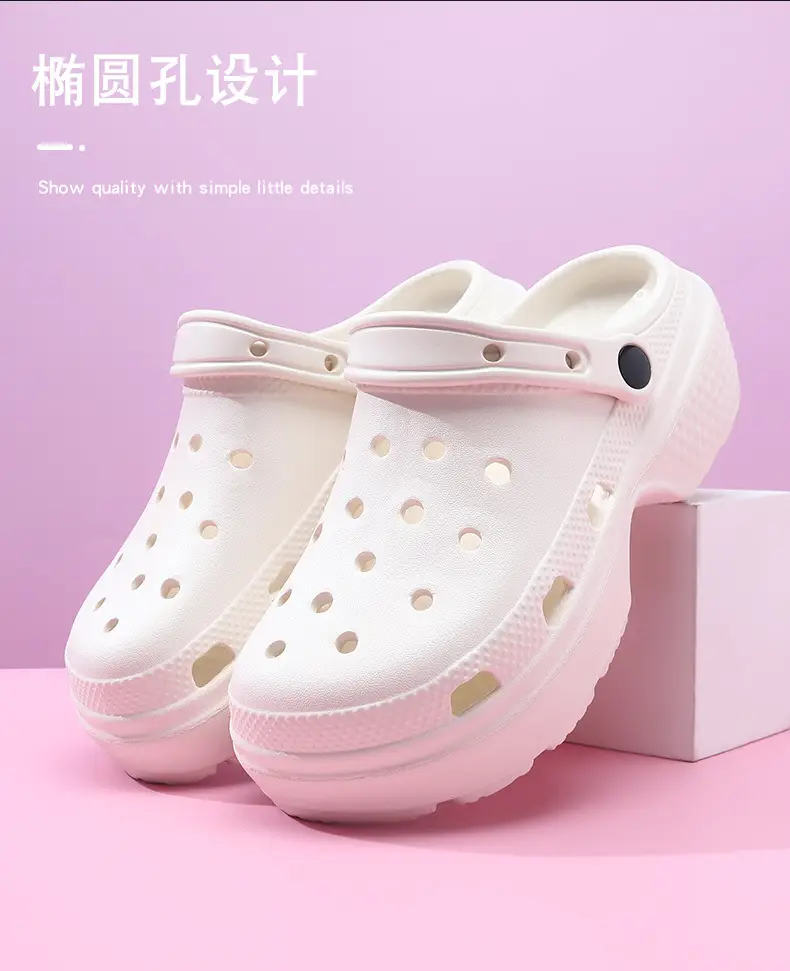 2025 New Summer Outfit Casual Cloud Cave Shoes Women's Thick Sole Increased Beach Shoes Baotou Sandals — feature 10