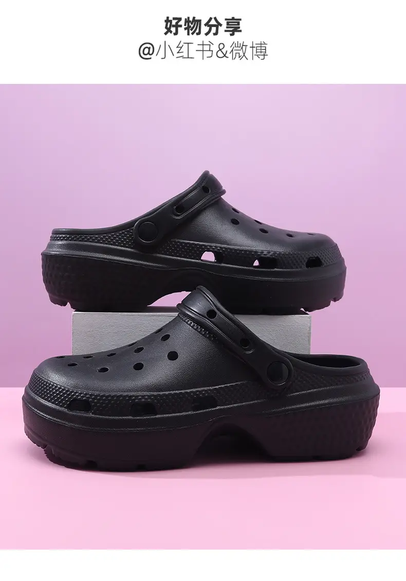 2025 New Summer Outfit Casual Cloud Cave Shoes Women's Thick Sole Increased Beach Shoes Baotou Sandals — feature 22