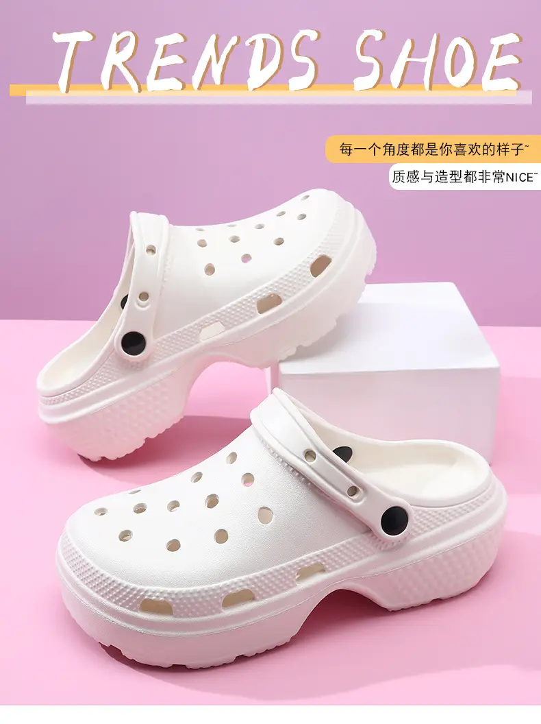 2025 New Summer Outfit Casual Cloud Cave Shoes Women's Thick Sole Increased Beach Shoes Baotou Sandals — feature 8