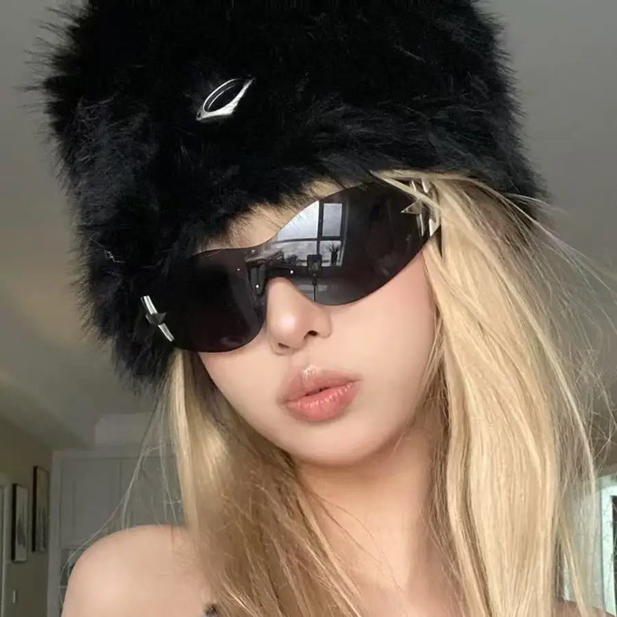 European Starframe Frameless Aviator Sunglasses Black β feature 4