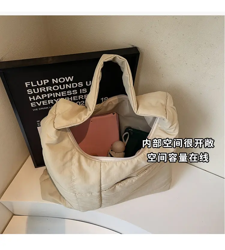 Women's Large Black Tote Bag Luggage Leather Goods — feature 7