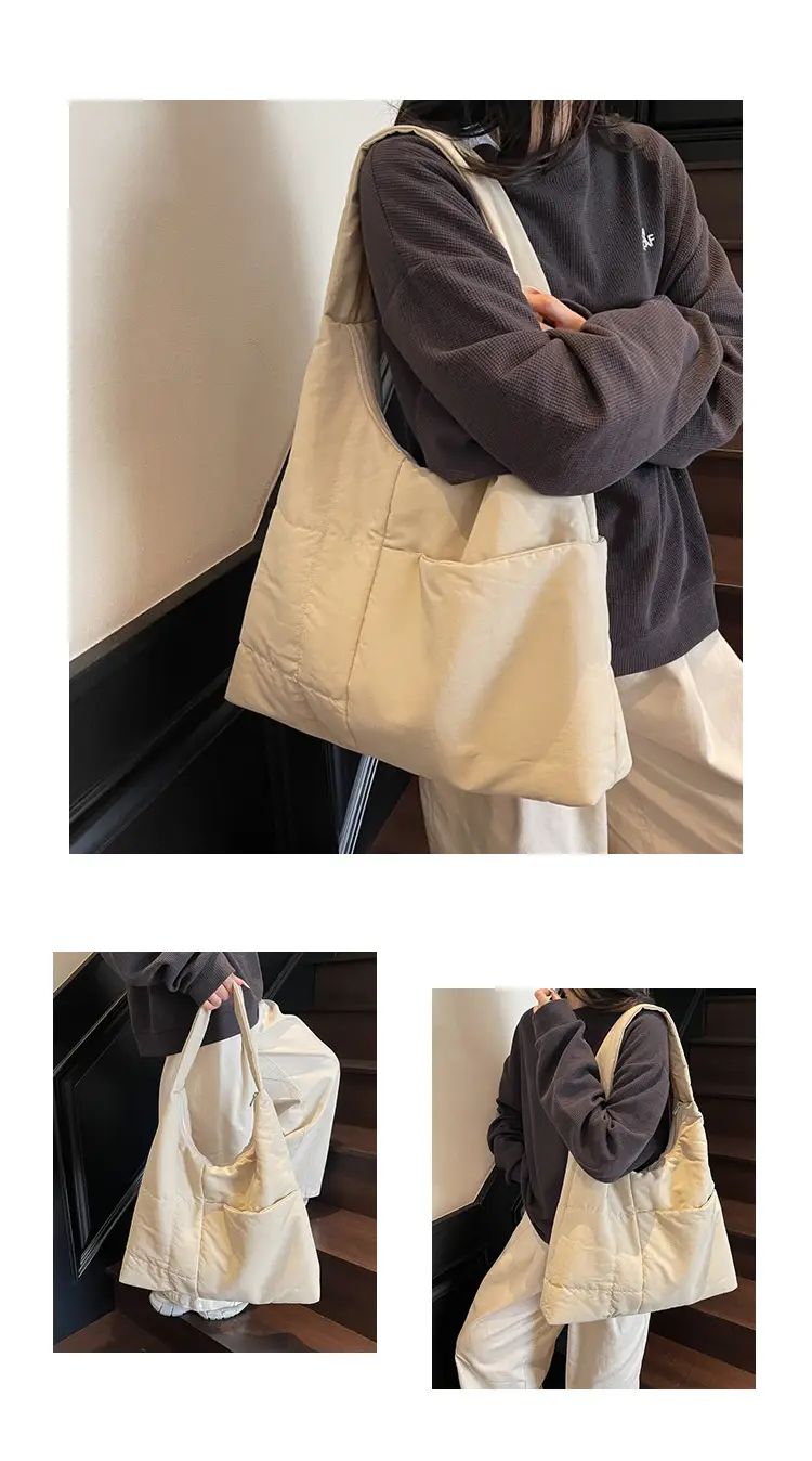 Women's Large Black Tote Bag Luggage Leather Goods — feature 9