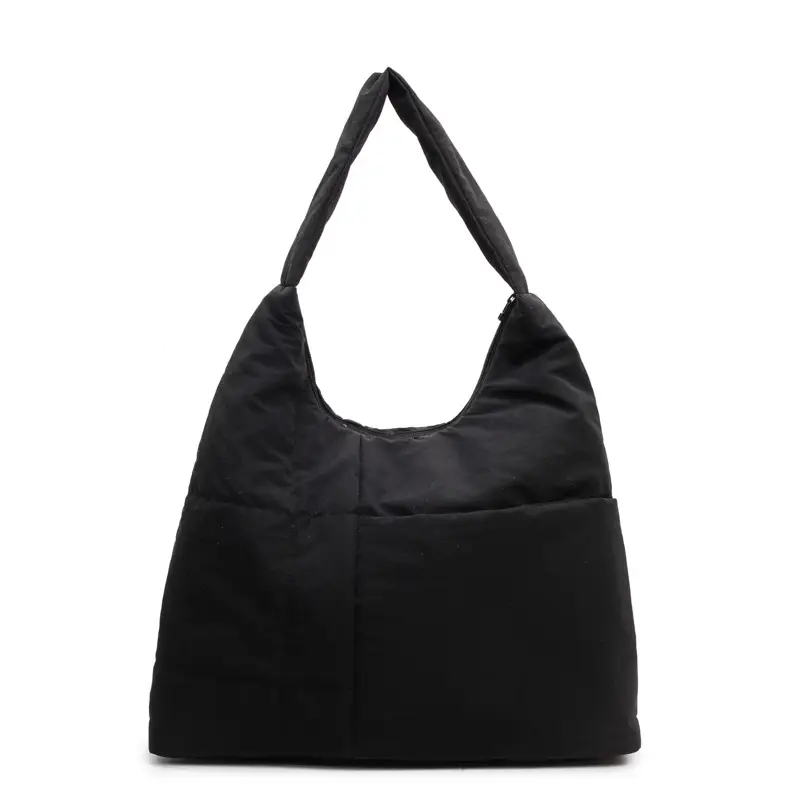 Women's Large Black Tote Bag Luggage Leather Goods - Image 2