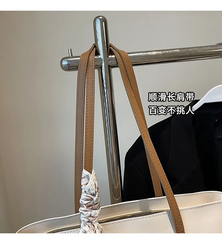 Women's Retro Leather Shoulder Bag Brown Large Capacity — feature 4