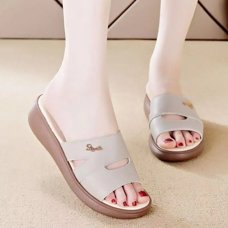 Women's White Platform Wedge Sandals Summer 2025 - Image 6
