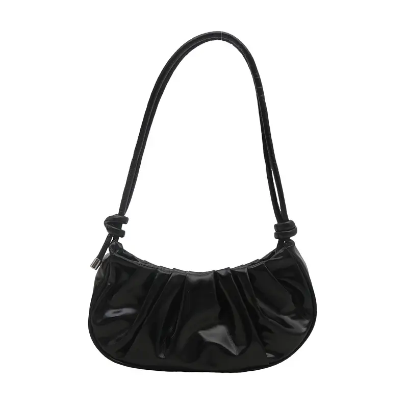 Silver Pleated Shoulder Bag for Women 2025 - Image 9