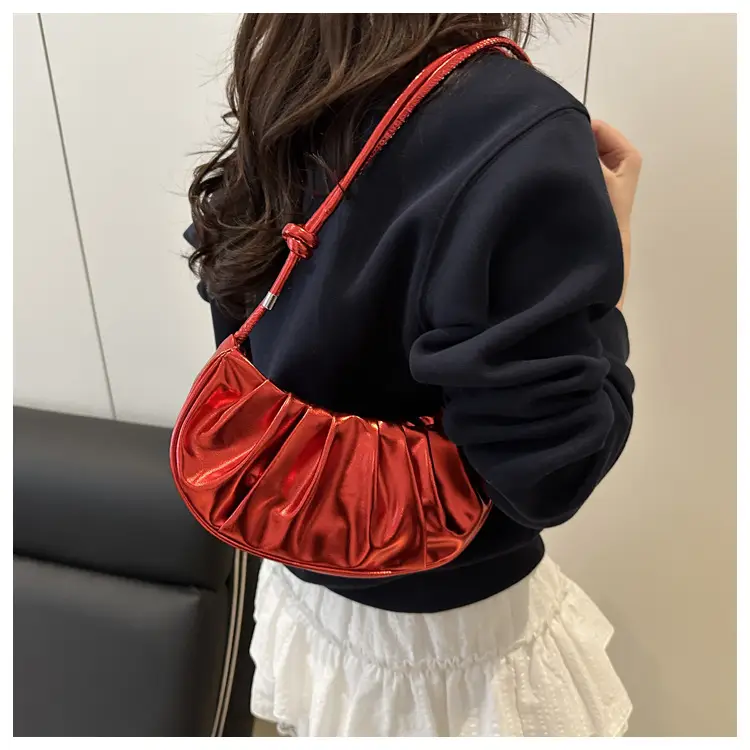 Silver Pleated Shoulder Bag for Women 2025 — feature 15