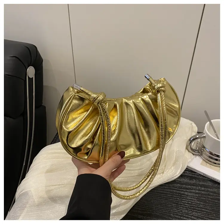 Silver Pleated Shoulder Bag for Women 2025 — feature 25