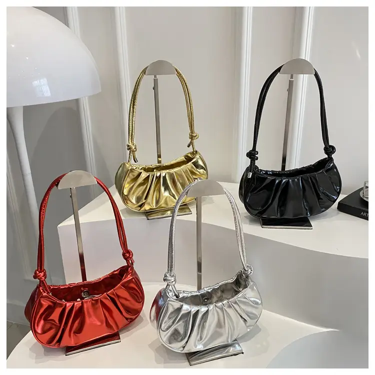 Silver Pleated Shoulder Bag for Women 2025 — feature 26