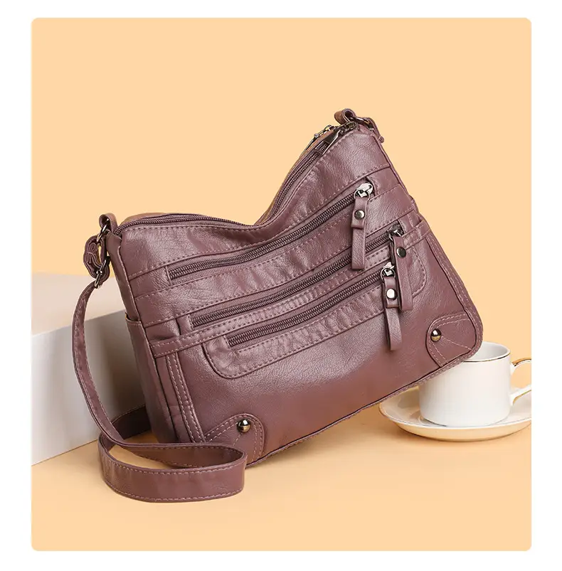 Black Leather Shoulder Crossbody Bag for Women — feature 10