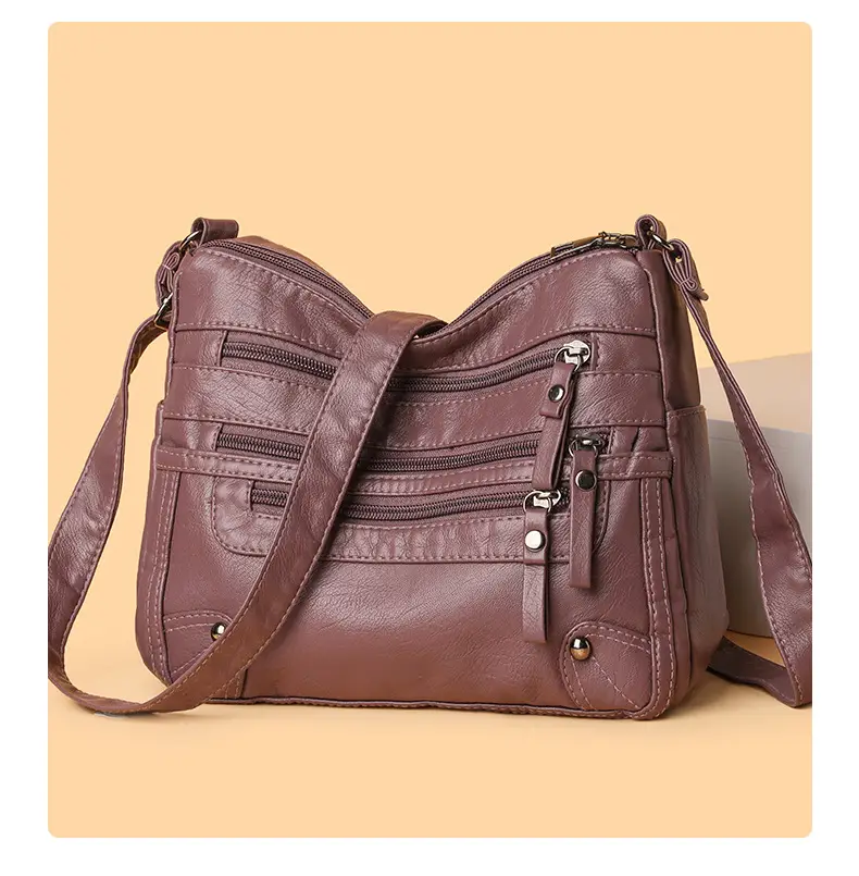 Black Leather Shoulder Crossbody Bag for Women — feature 15