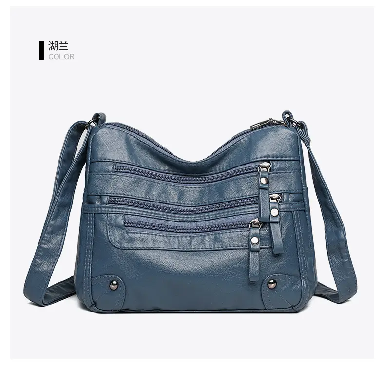 Black Leather Shoulder Crossbody Bag for Women — feature 26