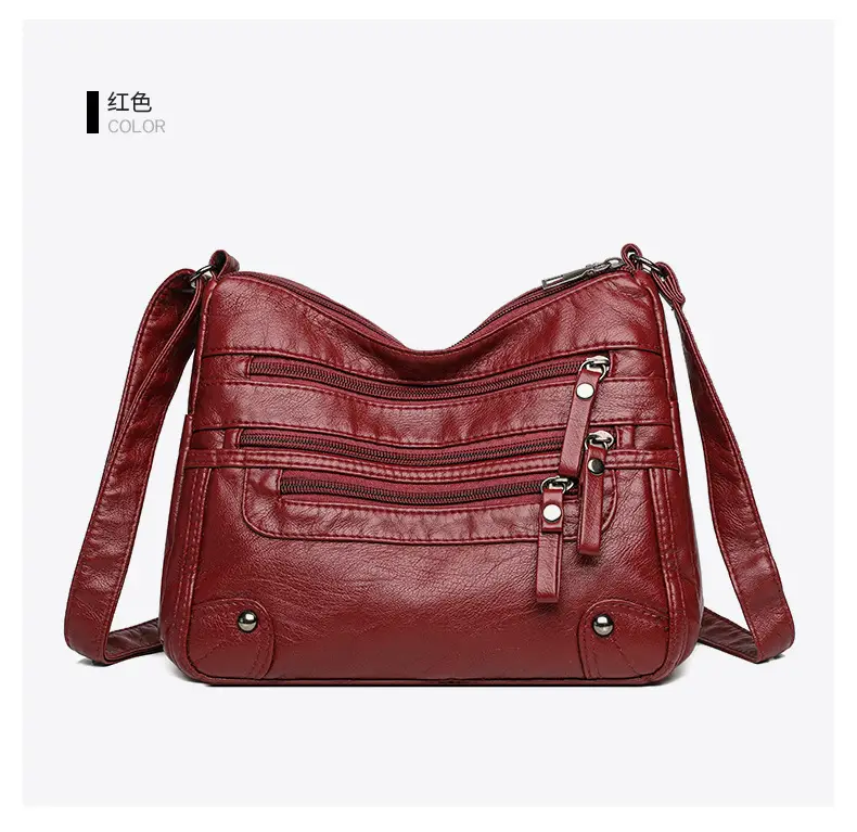 Black Leather Shoulder Crossbody Bag for Women — feature 28