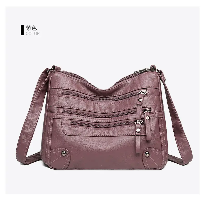 Black Leather Shoulder Crossbody Bag for Women — feature 29