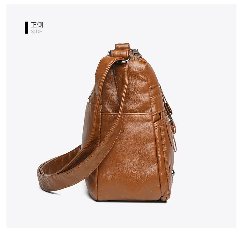 Black Leather Shoulder Crossbody Bag for Women — feature 33