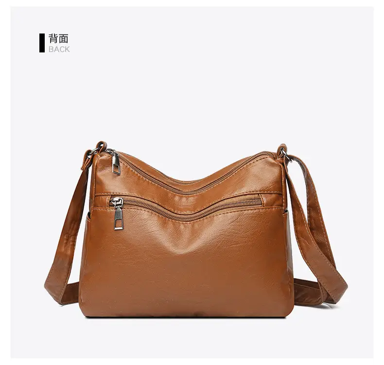 Black Leather Shoulder Crossbody Bag for Women — feature 34