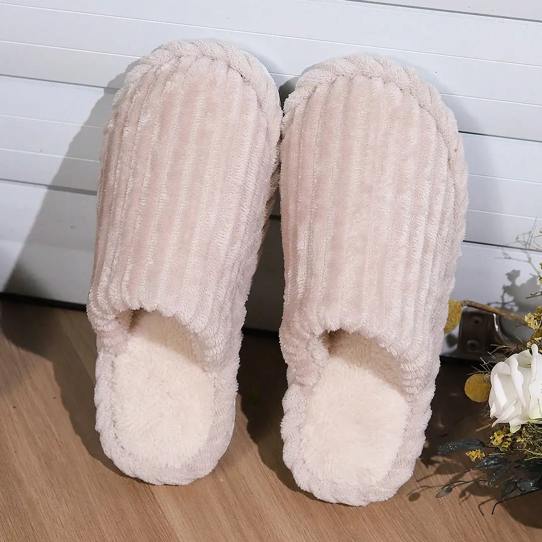 Cross-Border 2026 New Cotton Slippers for Women, Autumn and Winter Plush Couple's Home Indoor Warm Non-Slip Slippers for Men - Image 5