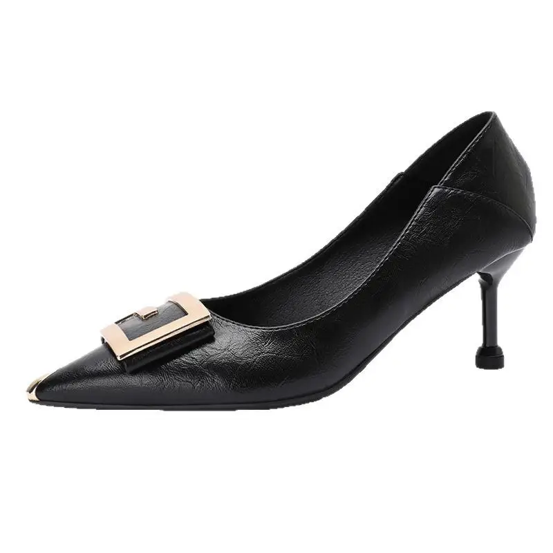 2026 Thin Heels for Women French Style Comfortable Work Shoes - Image 5
