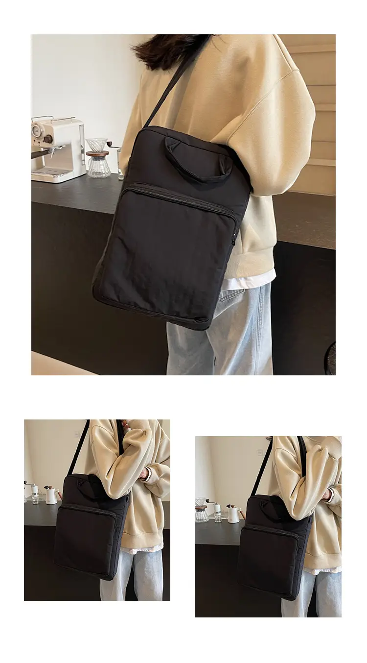 Light Blue Laptop Handbag Single Shoulder Crossbody — feature 14