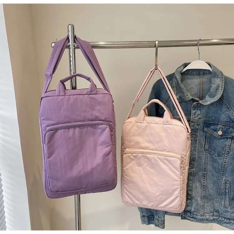 Light Blue Laptop Handbag Single Shoulder Crossbody — feature 26
