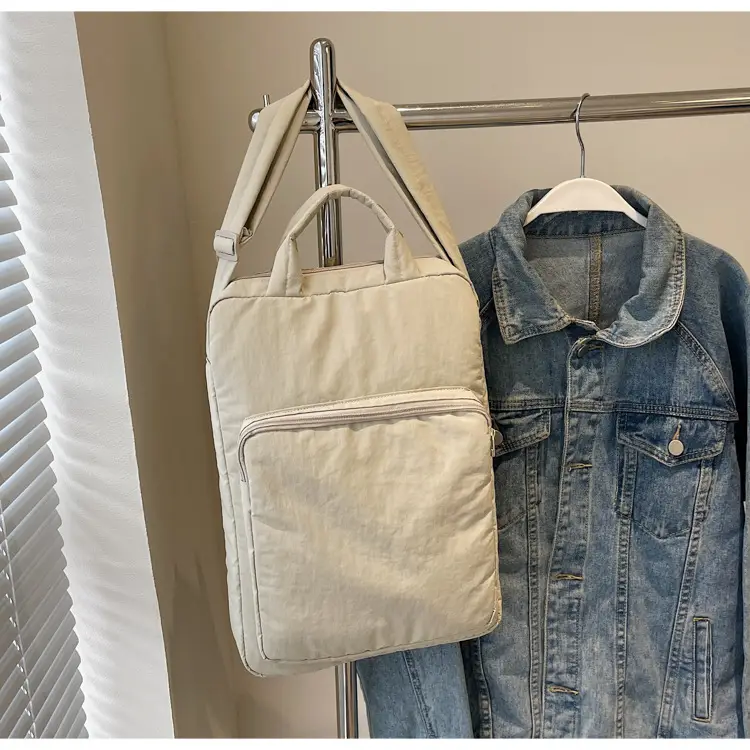 Light Blue Laptop Handbag Single Shoulder Crossbody — feature 28