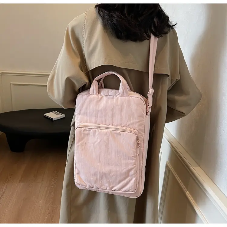 Light Blue Laptop Handbag Single Shoulder Crossbody — feature 30
