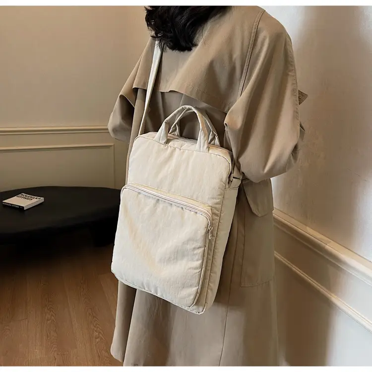 Light Blue Laptop Handbag Single Shoulder Crossbody — feature 35