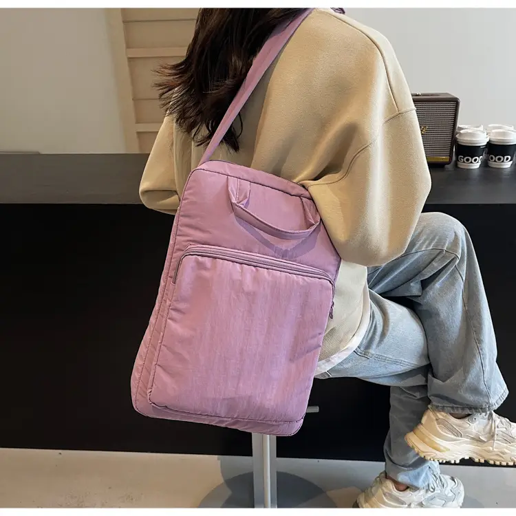 Light Blue Laptop Handbag Single Shoulder Crossbody — feature 41