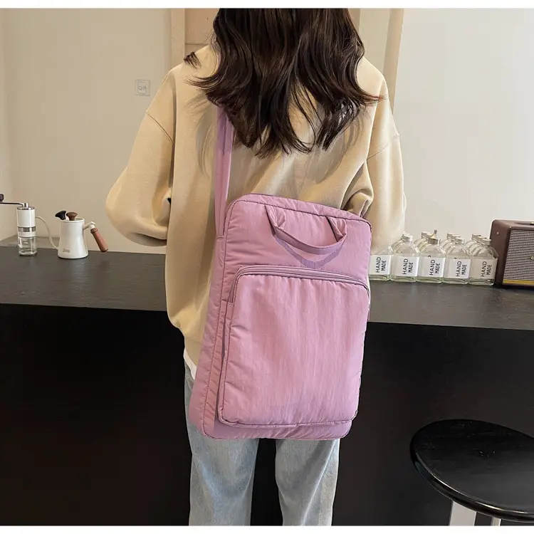 Light Blue Laptop Handbag Single Shoulder Crossbody — feature 42