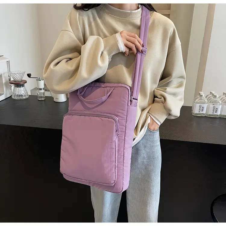 Light Blue Laptop Handbag Single Shoulder Crossbody — feature 43