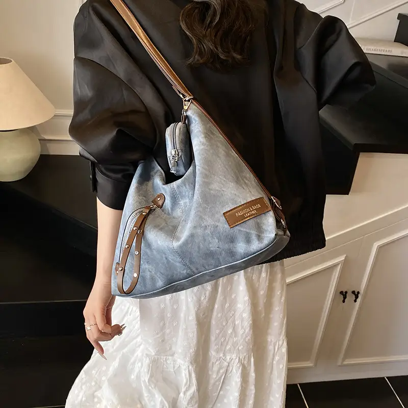 Korean Style Shoulder Crossbody Bag Gold Leather 2025 - Image 7