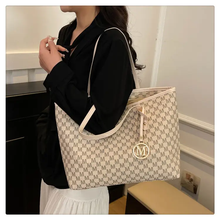 Women Cross-Brand Houndstooth Tote Bag Large Capacity — feature 23