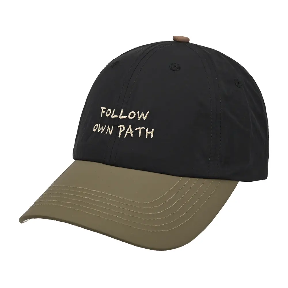 Follow Your Path Baseball Cap for Men Women Olive White - Image 2